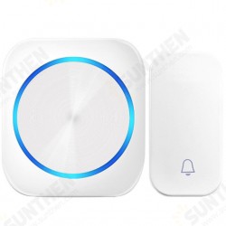 M688 Self-powered Wireless DoorBell Door Bell Ring Chime Call Night Light No Battery Waterproof 150M White M688 Self-powered Wireless DoorBell Door Bell Ring Chime Call Night Light No Battery Waterproof 150M White