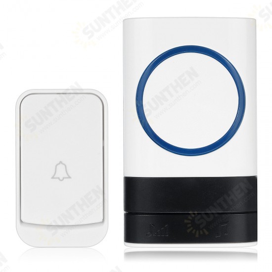 Smart Wireless Doorbell 45 Songs Polyphonic Ringtones 200m Transmission Door Bell