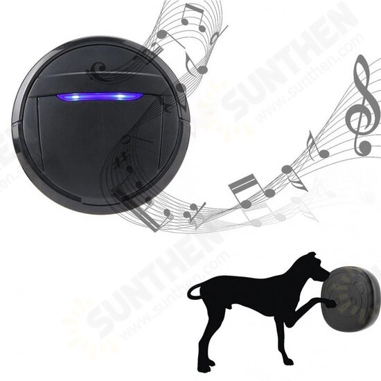 Wireless Smart Doorbell Waterproof Touch Button Dog Training Door Bell SOS Caller 1 Transmitter +1 Receiver 300m Remote Control