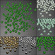 100pcs Half Round Pearl Bead Nail Art Tips 3D Gems Decoration 5mm