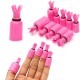 10Pcs Plastic Soak Off UV Gel Polish Remover Wrap Cap Clip Tool