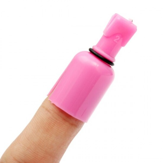 10Pcs Plastic Soak Off UV Gel Polish Remover Wrap Cap Clip Tool