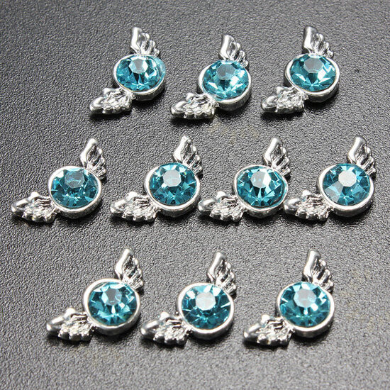 10pcs 3D Alloy Rhinestone Crystal Phone Nail Art Tips DIY Decoration 10pcs 3D Alloy Rhinestone Crystal Phone Nail Art Tips DIY Decoration