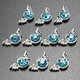 10pcs 3D Alloy Rhinestone Crystal Phone Nail Art Tips DIY Decoration