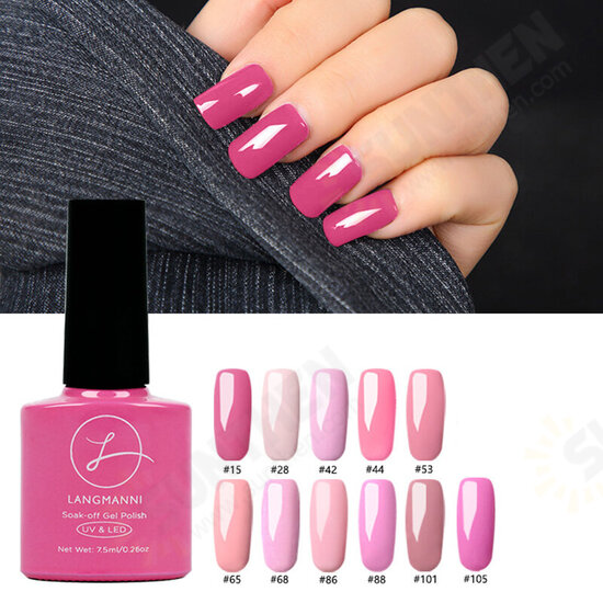 11 Colors Princess Pink Nail Gel Polish Soak-off UV Gel Colorful Varnish DIY Nail Art Long-Lasting