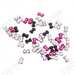 50pcs Acrylic Rhinestone Nail Arts Craft Bow Bowknot Gems Decoration 50pcs Acrylic Rhinestone Nail Arts Craft Bow Bowknot Gems Decoration