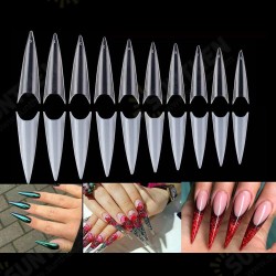 600 Pcs Long Stiletto Artificial False Nail Tips 600 Pcs Long Stiletto Artificial False Nail Tips