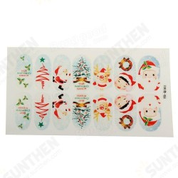 Christmas Nail Art Decoration Transfer Manicure Tips Decal Stickers Christmas Nail Art Decoration Transfer Manicure Tips Decal Stickers