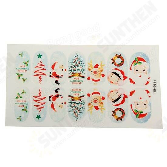 Christmas Nail Art Decoration Transfer Manicure Tips Decal Stickers