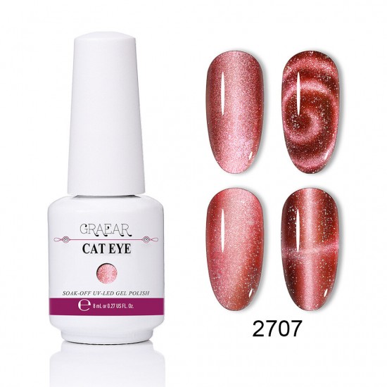 New Glitter Wide Cat Eye Gel 8ML 9D Magic nail polish phototherapy manicure