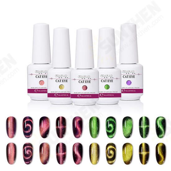 New Glitter Wide Cat Eye Gel 8ML 9D Magic nail polish phototherapy manicure