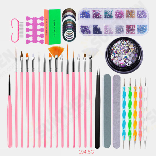 Manicure Gel Nail Polish Kit Electric Nail Drill Phototherapy Machine Set Painted Pen Manicure Set