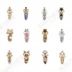 Unique style Crystal Rings Nail Rings Chic Knuckle Rings New Fashion Jewelry for Women Vogue Nail Decoration Unique style Crystal Rings Nail Rings Chic Knuckle Rings New Fashion Jewelry for Women Vogue Nail Decoration