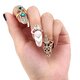 Unique style Crystal Rings Nail Rings Chic Knuckle Rings New Fashion Jewelry for Women Vogue Nail Decoration