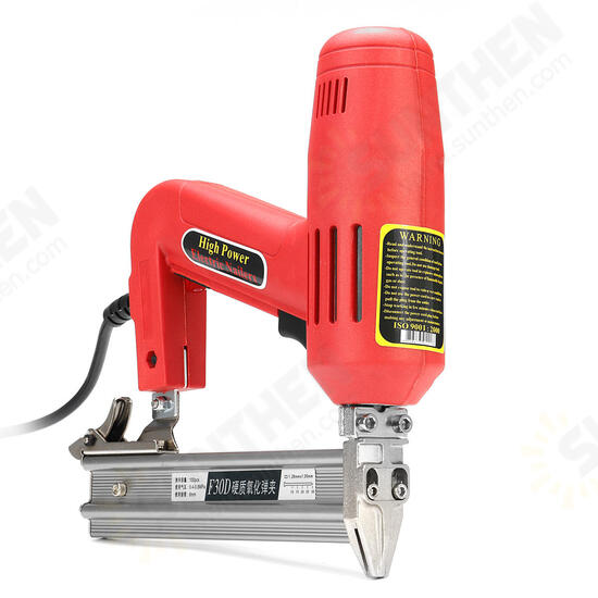 1800W 220V F30 Corded Electric Nailer Stapler Kit Electric Stapler 10-30 MM Straight Nail