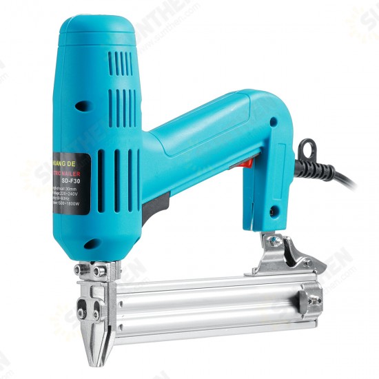 220V Electric Nail Guns Nailer Electric Stapler Straight Staple Nail Guns Machine Woodworking Tool