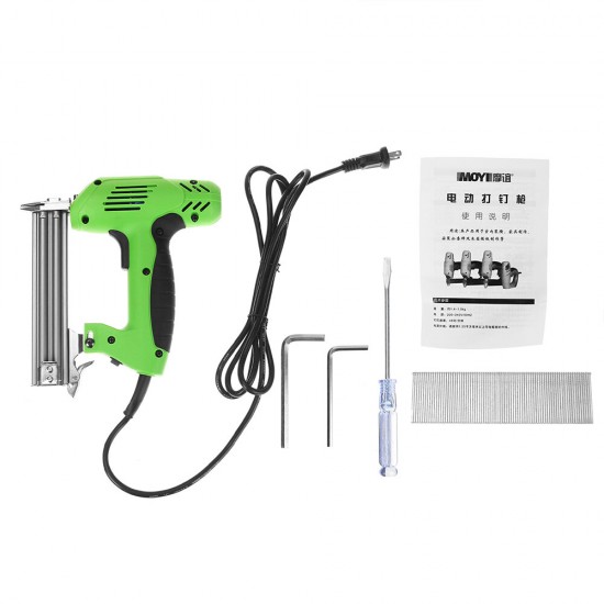 220V Electric Tacker Stapler Power Tools Furniture Staple Guns for Frame with Nails and Woodworking Nail Guns