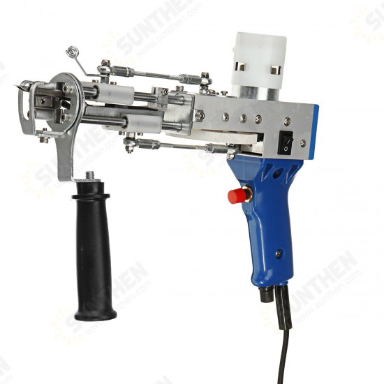 DIY Cut Pile Tufting Guns Carpet Weaving Flocking Machine Set Hand-Held Electric Punch Needle Looped Pile Rug Tools US Plug