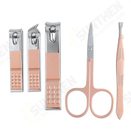 12PCS Stainless Steel Pedicure Nail Clipper Set Professional Manicure Beauty Tools Kit Cuticle Eagle Hook Tweezer