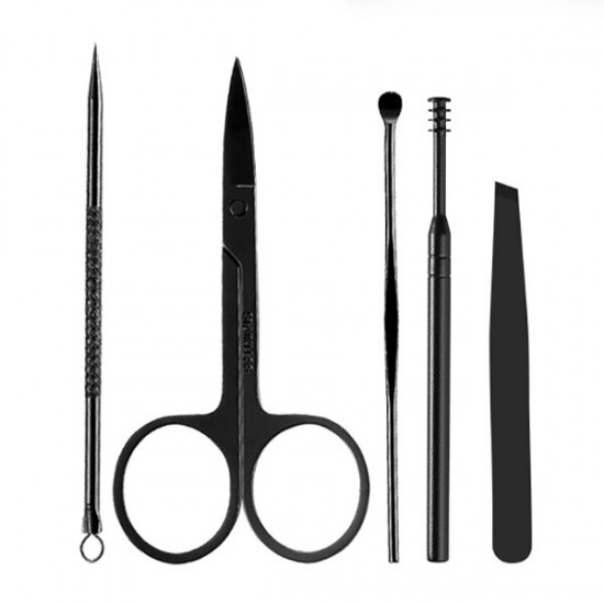 15Pcs Nail Clipper Set Nipper Cutter Scissors Tweezers Kit Stainless Steel Manicure Set
