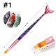 1pc Nail Art Pen Mermaid DIY Drawing Design And Line Painting Manicure Dotting Tools 1pc Nail Art Pen Mermaid DIY Drawing Design And Line Painting Manicure Dotting Tools