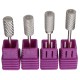 4pcs Electric Carbide Nail File Drill Bits Kit Polish Cylindrical Manicure Tools