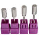 4pcs Electric Carbide Nail File Drill Bits Kit Polish Cylindrical Manicure Tools