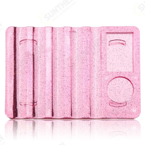 5 Grooves Nail Art Brush Drying Holder Acrylic UV Gel Brush Pen Plastic Stand