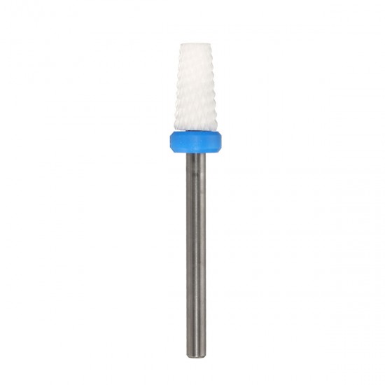 5pcs Ceramic Nail Drill Bit Set Smooth Tapered Brush Rotary File Cuticle Manicure Pedicure Salon Kit