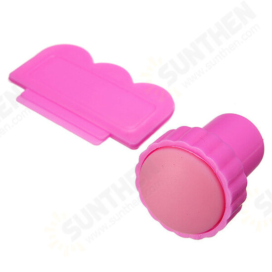 Nail Art Polish Stamper Stamping Scraper Knife Kit