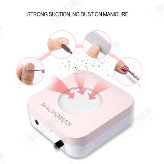 Nail Art Salon Dust Suction Collector Manicure Tool Machine Vacuum Cleaner