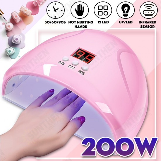 Nail Phototherapy Nail Dryer Machine Led Lamp Induction Quick-drying Household Nail Polish Glue Dryer