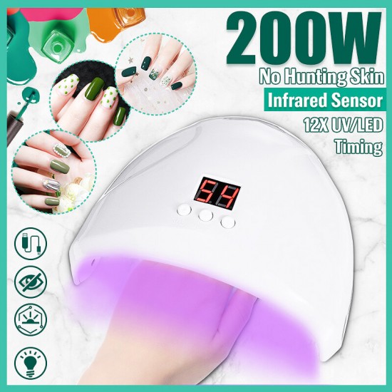 Nail Phototherapy Nail Dryer Machine Led Lamp Induction Quick-drying Household Nail Polish Glue Dryer