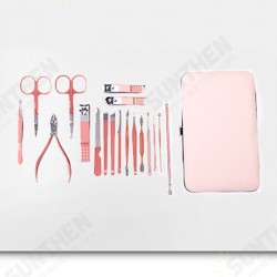Professional Stainless Steel Manicure Tools Pink Olecranon Nail Scissors Nail Clipper Tool Set Professional Stainless Steel Manicure Tools Pink Olecranon Nail Scissors Nail Clipper Tool Set