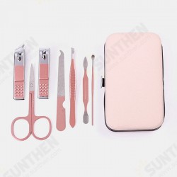 Professional Stainless Steel Manicure Tools Pink Olecranon Nail Scissors Nail Clipper Tool Set Professional Stainless Steel Manicure Tools Pink Olecranon Nail Scissors Nail Clipper Tool Set
