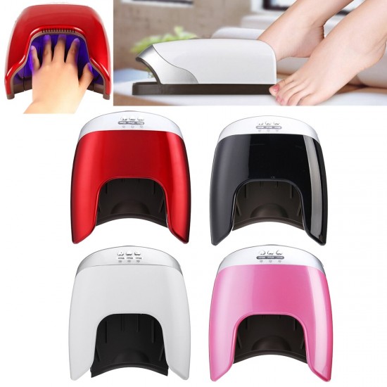 UV Gel Polish LED Nail Lamp Nail Dryer Curing Light with Bottom 30s/60s/90s Timer LCD Display 48W