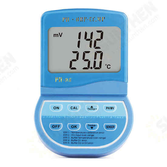 3 in 1 Portable Digital pH Meter KL-98 Lab High Accuracy PH ORP Temperature Professional Laboratory Monitor