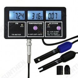 5 In 1 Water Quality Multi-parameter PH EC CF TDS(ppm) Temp Tester Meter Aquariums Hydroponics Pool Fish Tank Pond Drinking 5 In 1 Water Quality Multi-parameter PH EC CF TDS(ppm) Temp Tester Meter Aquariums Hydroponics Pool Fish Tank Pond Drinking