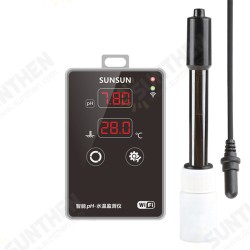 Aquarium Digital LCD PH Meter Temperature Tester Pool Fish Tank Water Temperature Detector Thermometer Thermometer Wifi Connection Aquarium Digital LCD PH Meter Temperature Tester Pool Fish Tank Water Temperature Detector Thermometer Thermometer Wifi Connection