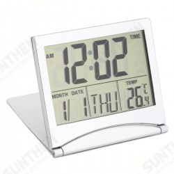 Digital LCD Screen Travel Alarm Clocks Table Desk Thermometer Timer Calendar Digital LCD Screen Travel Alarm Clocks Table Desk Thermometer Timer Calendar