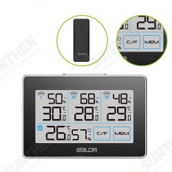 Digital LCD Wireless Weather Station Sensor With 3 Thermometer Outdoor Indoor Digital LCD Wireless Weather Station Sensor With 3 Thermometer Outdoor Indoor
