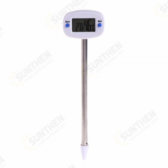 Digital Thermometer Soil Temperature Humidity Meter Tester Monitor for Garden Lawn Plant Pot Measuring Tools