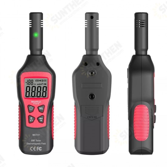 FY876-Red EMF Meter Electromagnetic Radiation Detector Household Handheld Electromagnetic Wave Geiger Counter