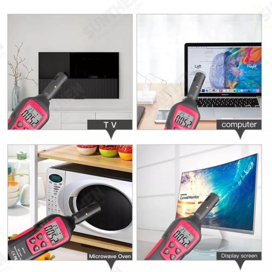 FY876-Red EMF Meter Electromagnetic Radiation Detector Household Handheld Electromagnetic Wave Geiger Counter FY876-Red EMF Meter Electromagnetic Radiation Detector Household Handheld Electromagnetic Wave Geiger Counter