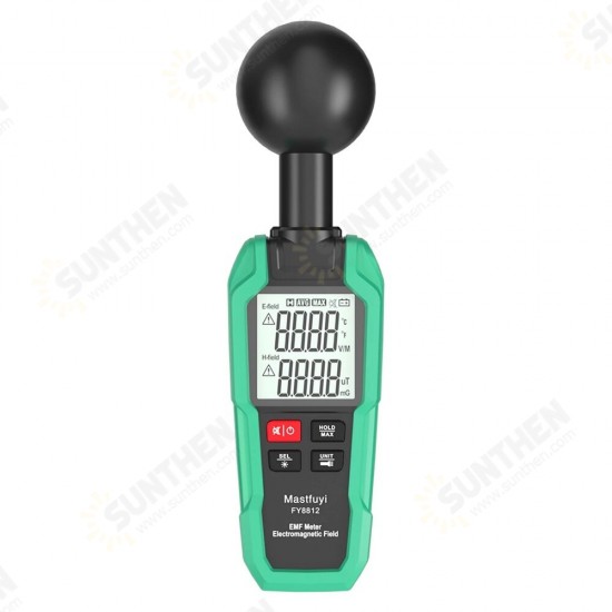 FY8812 2-inch LCD Digital Display EMF Meter High Precision Electromagnetic Wave Radiation Detector with Backlight Flashlight