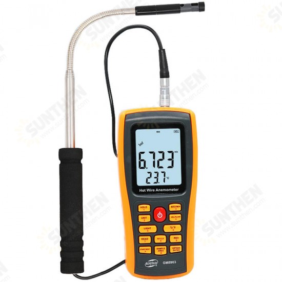 GM8903 Anemometer Wind Speed Meter Temperature Measure USB Interface