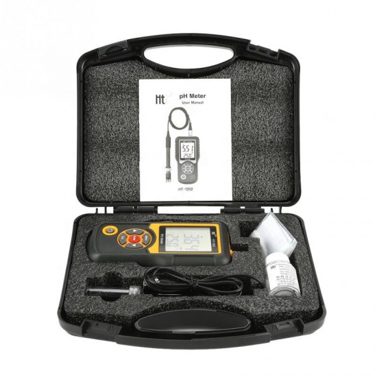 HT-1202 Digital PH Meter with ATC Water PH Check Meter with 0-14 ph Measure Range High Accuracy 0.01 PH Pen Check