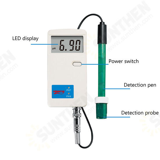 PH-012 PH Meter High Precision Water Quality Test Pen Portable Digital LCD Screen ATC Water Meter Redox Water Quality PH Tester Tools