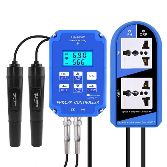 PH-803W Wireless WIFI Connection PH ORP Controller pH Meter ORP Computer Detector