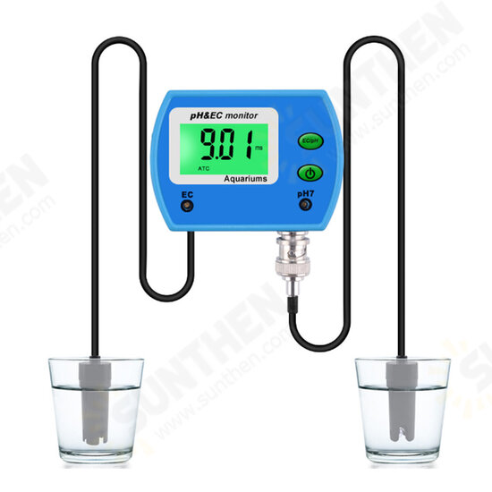 PH/EC 2 in1 Water Quality Chlorine Tester Level Meters Swimming Pool Spa Hot Tub